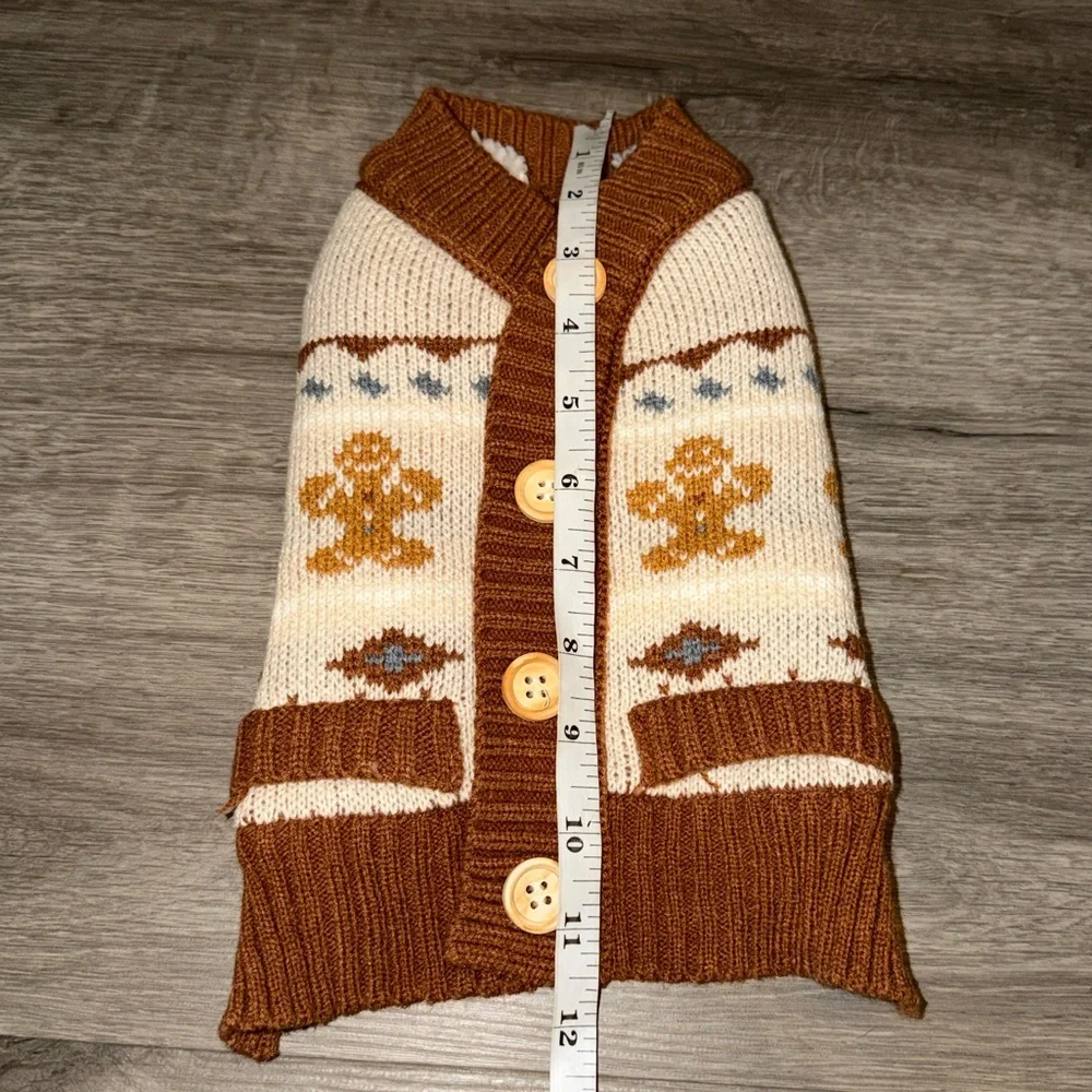 💜Firm Price💜Brown and Cream dog sweater
